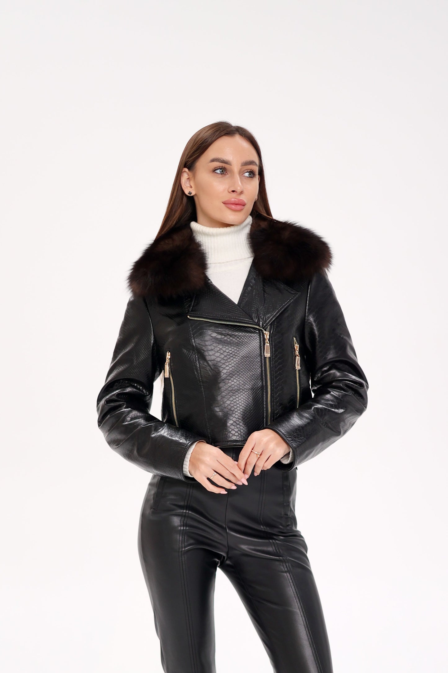 Polar Fox Real Leather Transformer Jacket