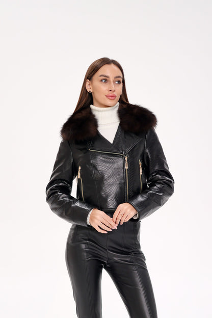 Polar Fox Real Leather Transformer Jacket