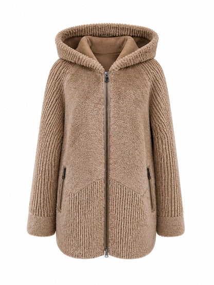 ⇆ Reversible Faux Fur & Suede Coat
