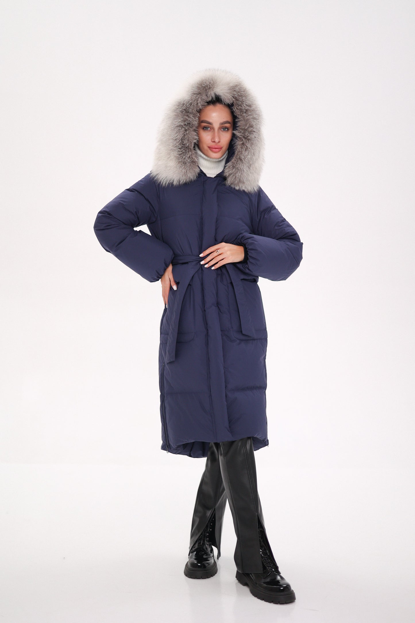 Silver Fox Down Fill Coat