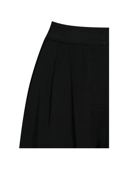 Aleeza Black Wide Leg Suit Pants