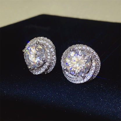 6 Carat Moissanite Earrings - Undeniably LUXE