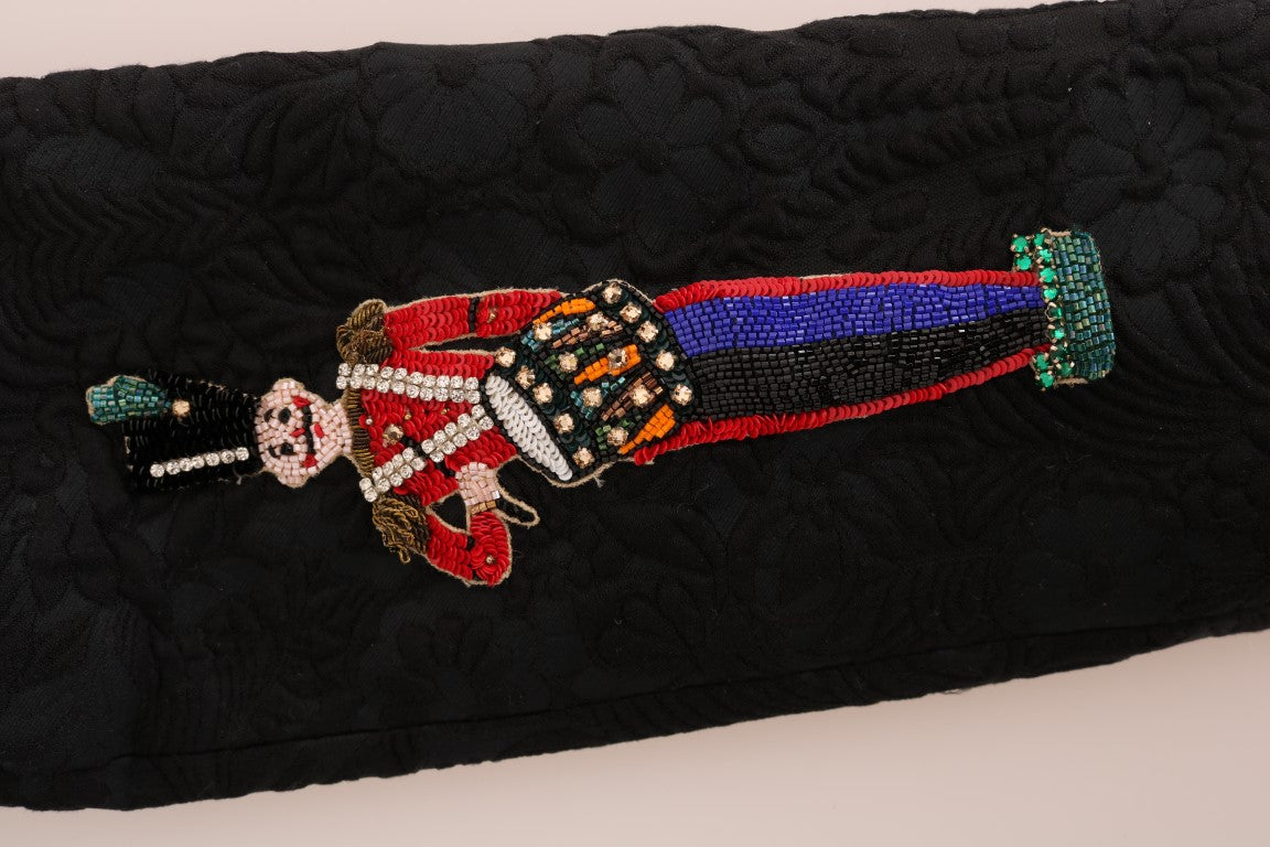 Dolce & Gabbana Black Fairy Tale Crystal-Embellished Brocade Blazer