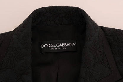Dolce & Gabbana Black Fairy Tale Crystal-Embellished Brocade Blazer