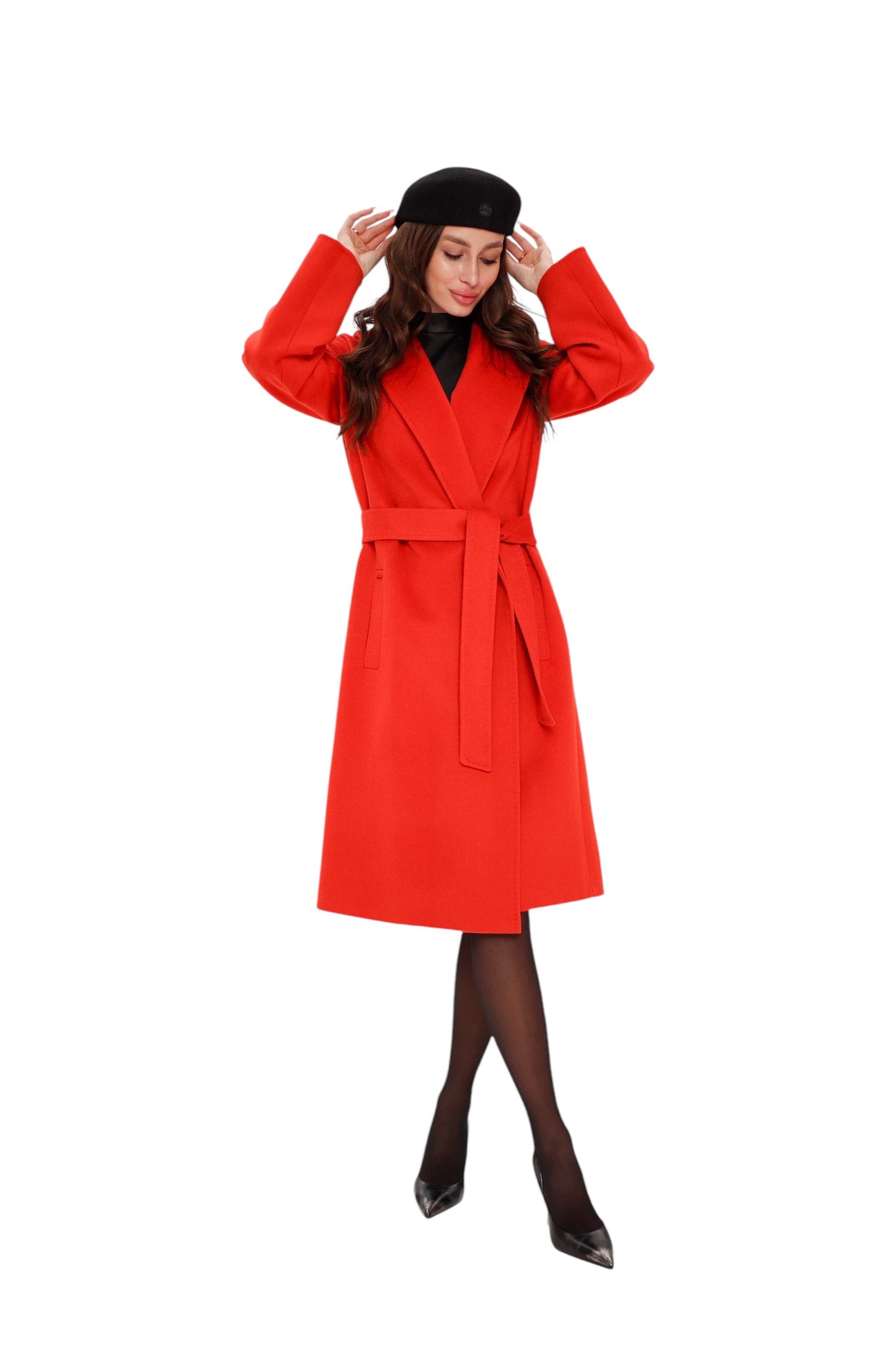Chester Wool Cashmere Coat Sicily Red Coat