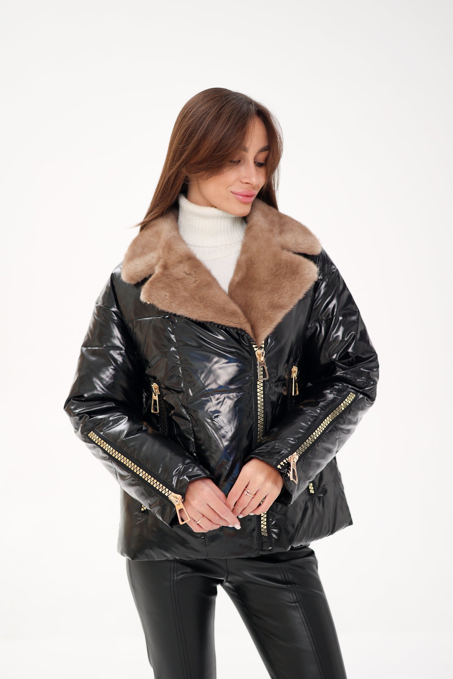 Mink Fur Down Fill Jacket