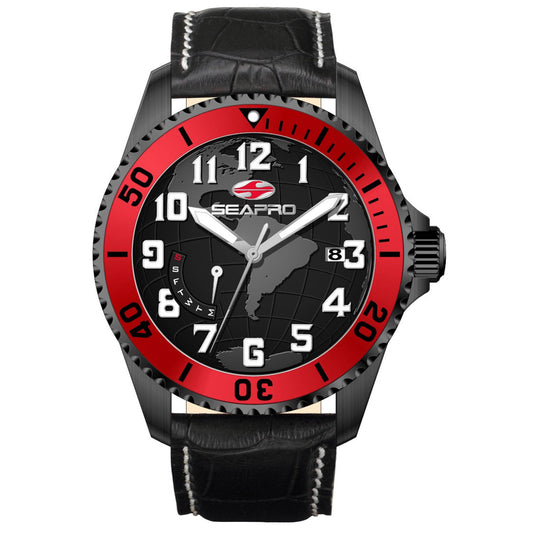Seapro Voyager Black Dial Men's Watch