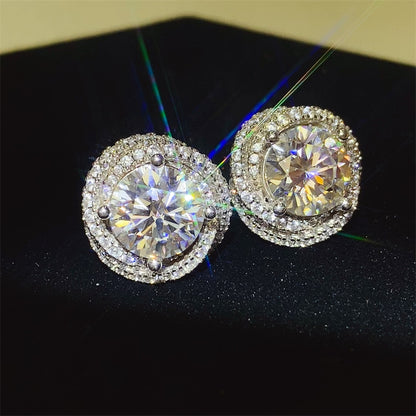 6 Carat Moissanite Earrings - Undeniably LUXE