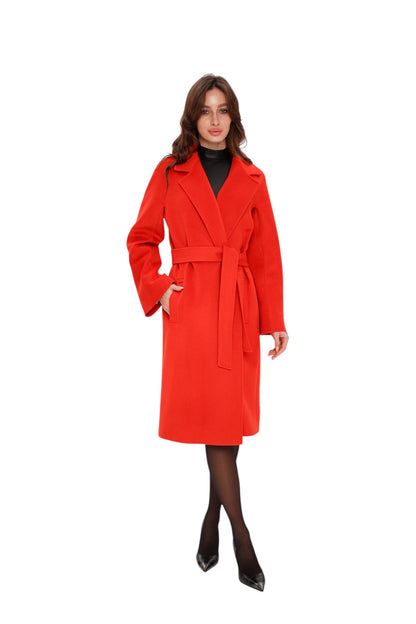 Chester Wool Cashmere Coat Sicily Red Coat