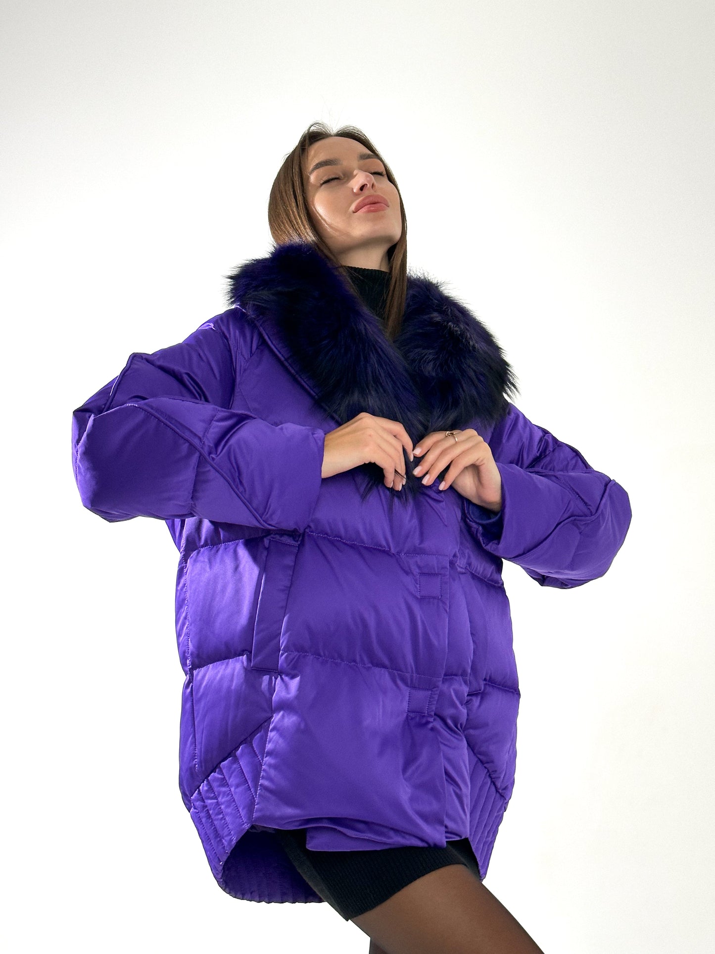Silver Fox Premium Down Fill Coat