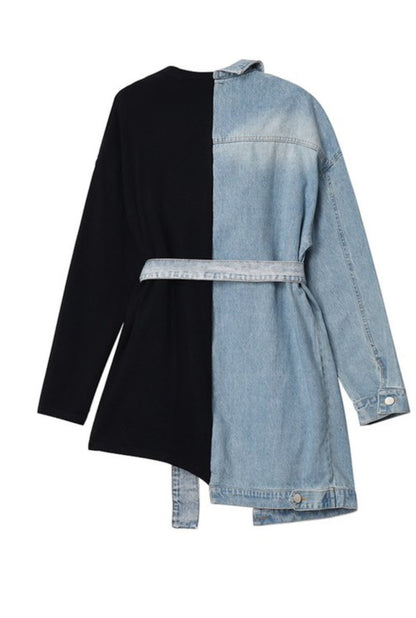 Luxe Denim Sweatshirt Topper - Undeniably LUXE