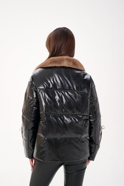 Mink Fur Down Fill Jacket