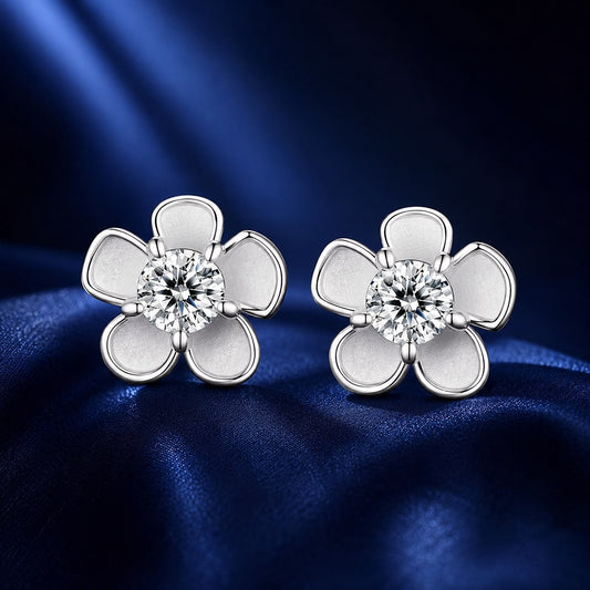 Sterling Silver Moissanite Earrings
