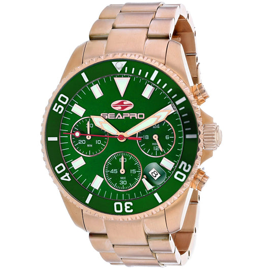 Seapro Scuba 200 Chrono Green Dial Men's Watch
