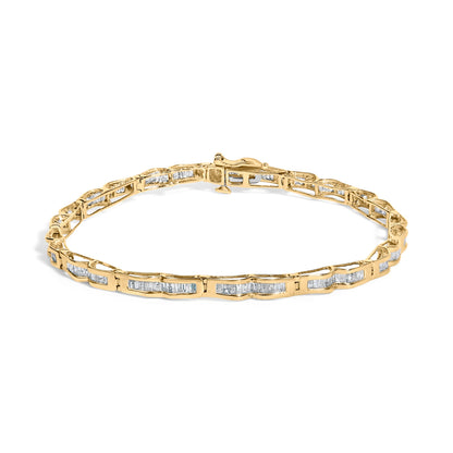Roberto Coin Luce Baguette Diamond Link Bracelet
