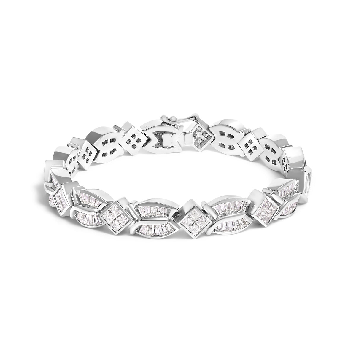 UndeniablyLuxe Fine Jewelry Geometric Twist Diamond Bracelet