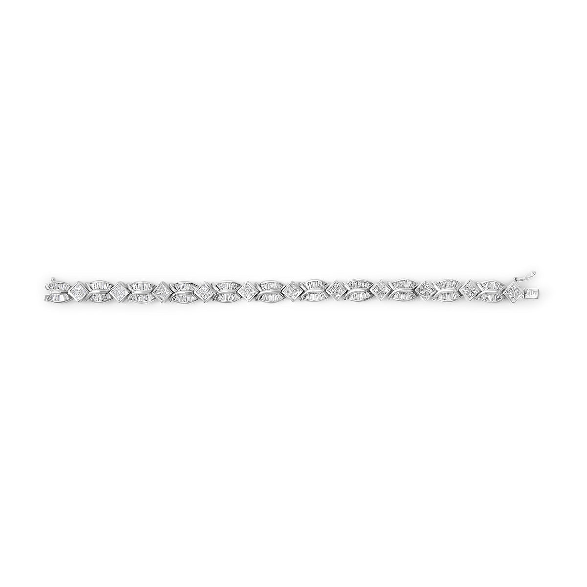 UndeniablyLuxe Fine Jewelry Geometric Twist Diamond Bracelet