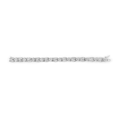 UndeniablyLuxe Fine Jewelry Geometric Twist Diamond Bracelet