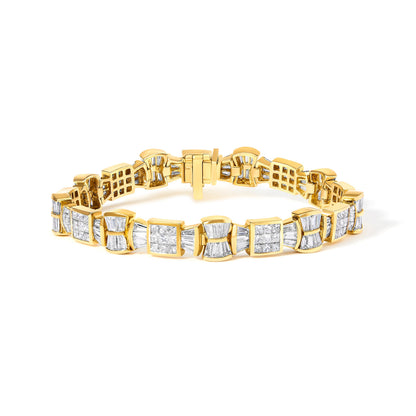 Undeniablyluxe Fine Jewelry Diamond Bow And Box Link Tennis Bracelet