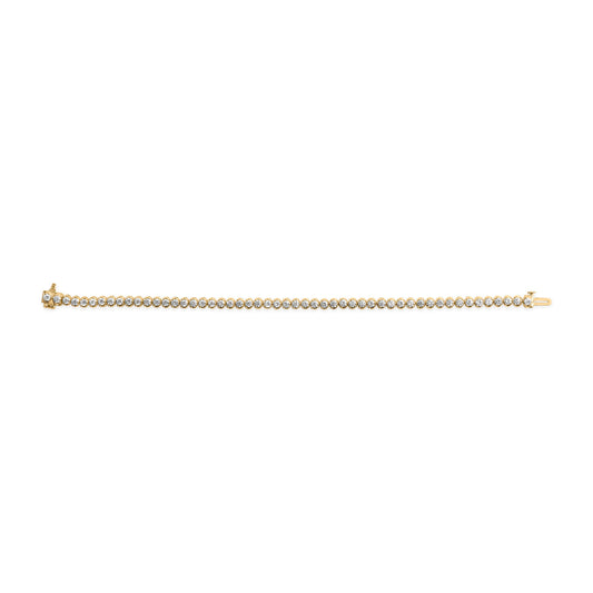 Yellow Gold Lab-Grown Diamond Tennis Bracelet