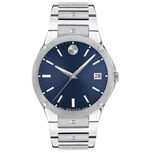 Stainless Steel Blue Dial Watch