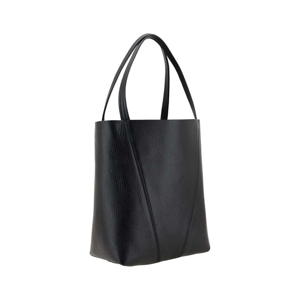 Chloé Spin Black Calf Leather Shoulder Bag