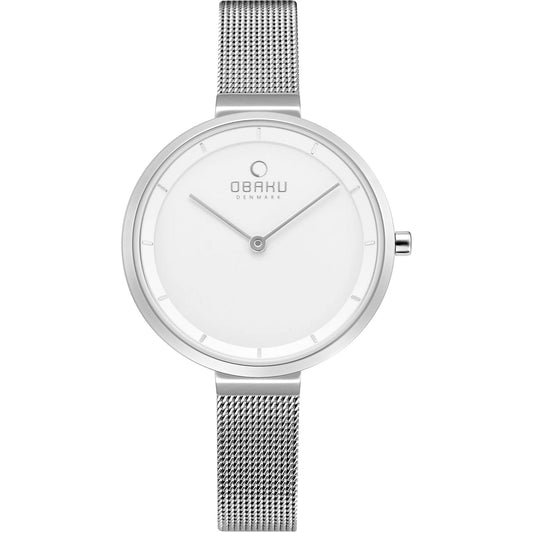 Obaku Classic Silver Stainless Steel Watch