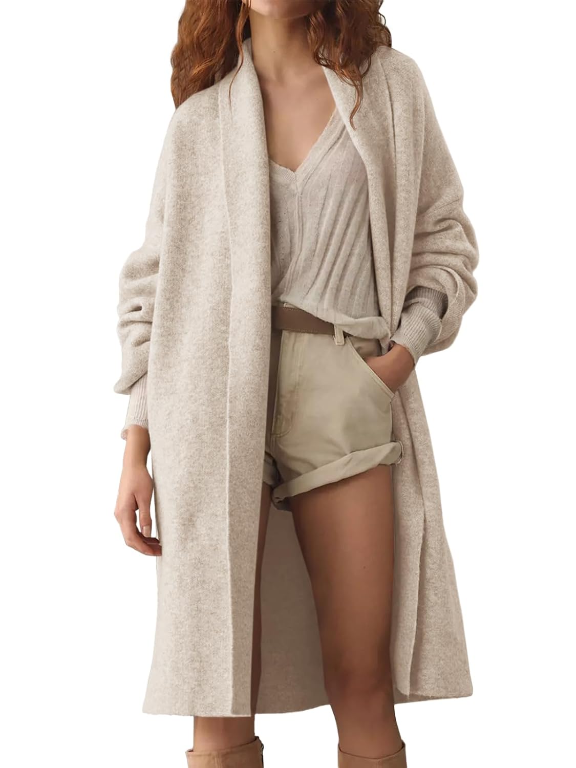 Long Cardigan Sweaters Chunky Open Front Oversized Slouchy Knit Fall Trendy Coatigan Jackets