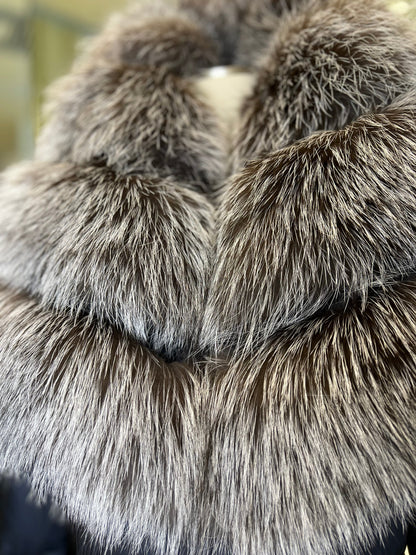 Kaimana Fox Fur Trim Down Coat