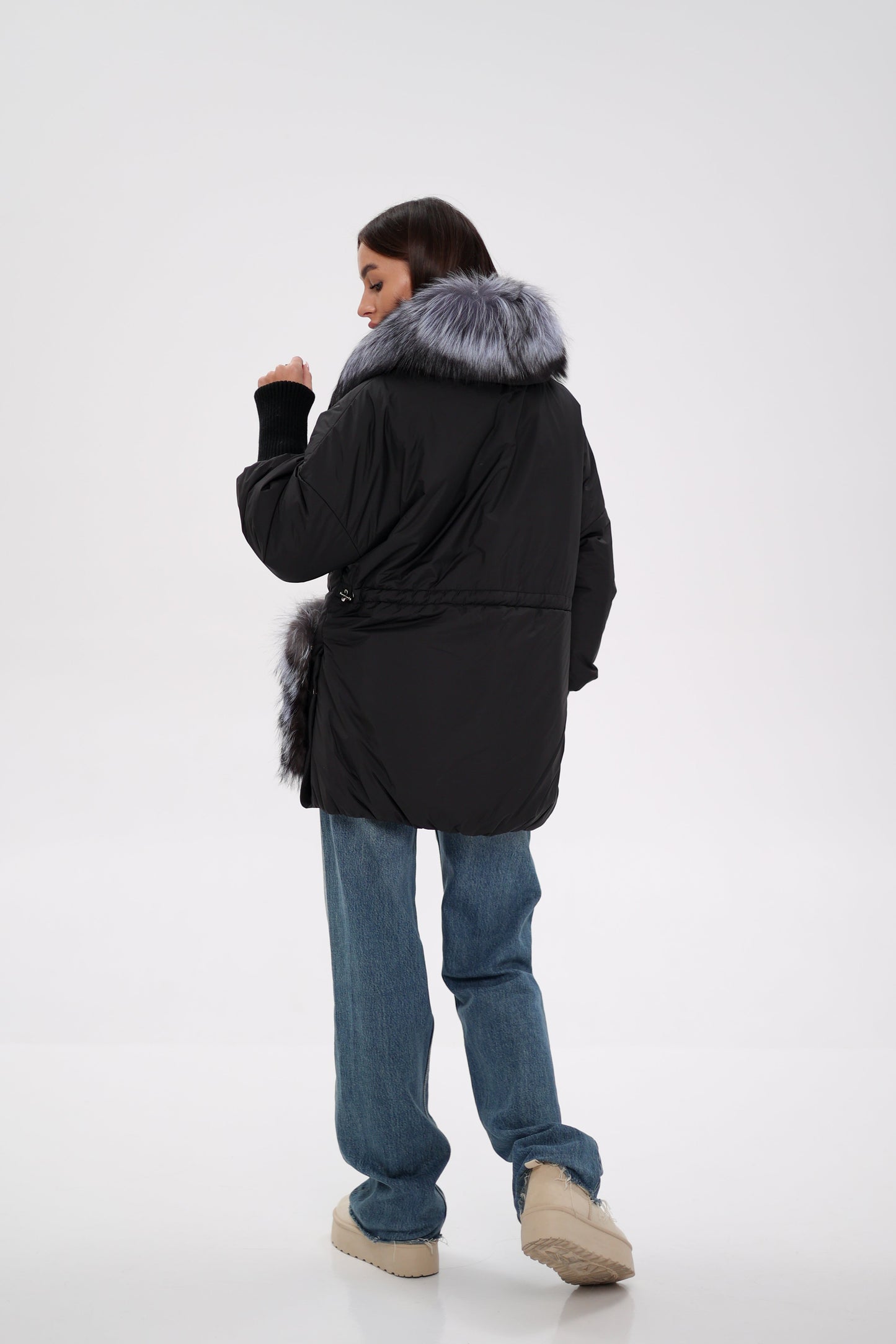 Silver Fox Down Fill Coat