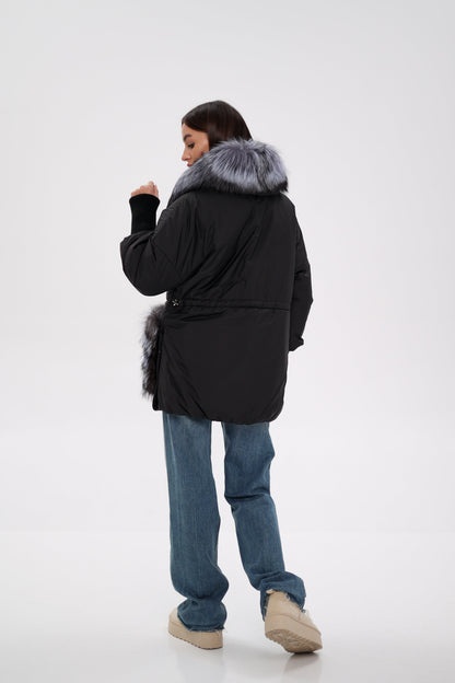 Silver Fox Down Fill Coat