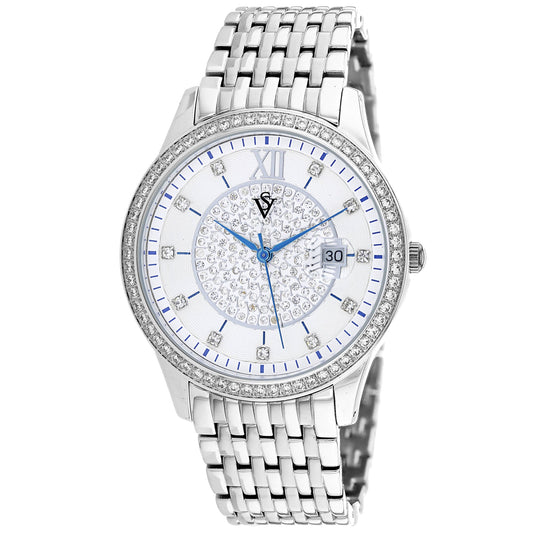 Christian Van Sant Carla White Dial Stainless Steel Watch