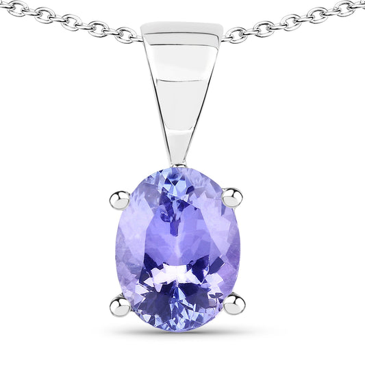 UndeniablyLuxe Tanzanite Solitaire Pendant Necklace