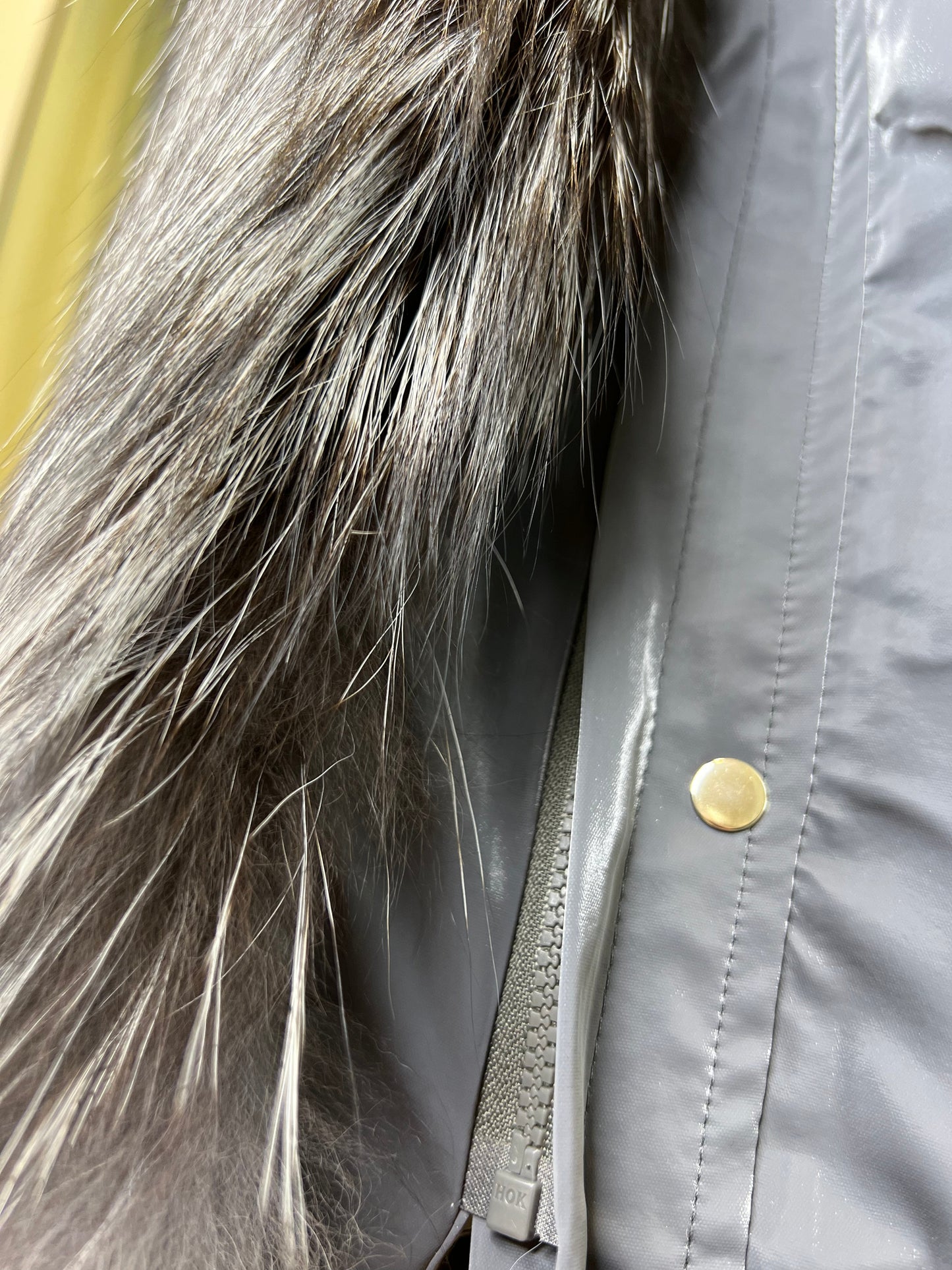 Silver Fox Fully Lined Hood Rabbit Insulated Parka