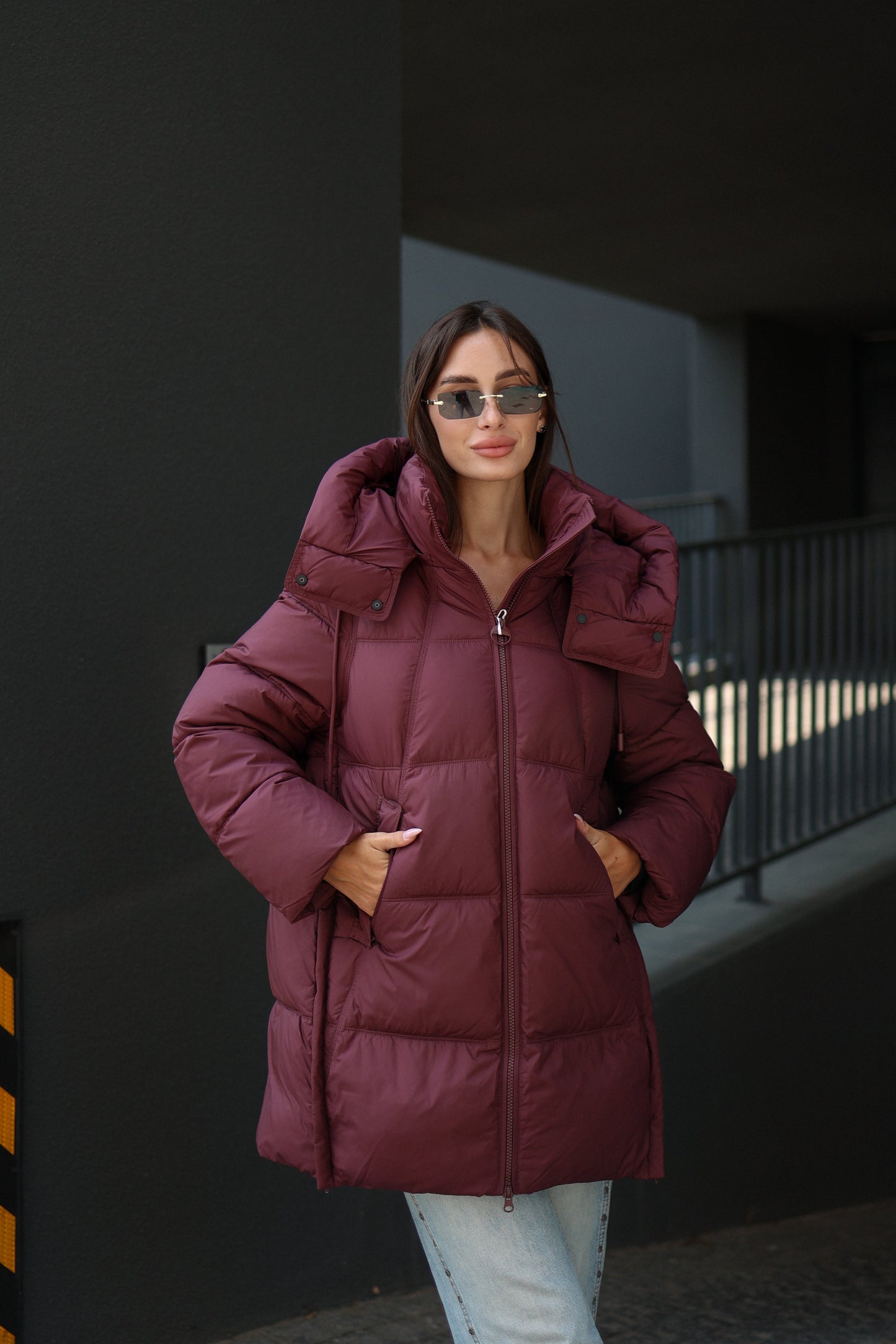 Burgundy Crush Insulated Bio-Down Coat