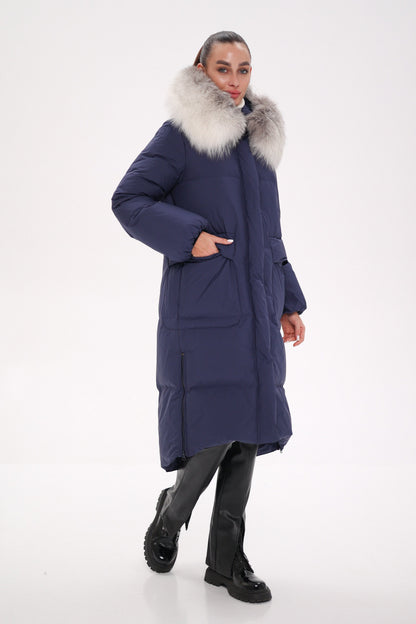 Silver Fox Down Fill Coat