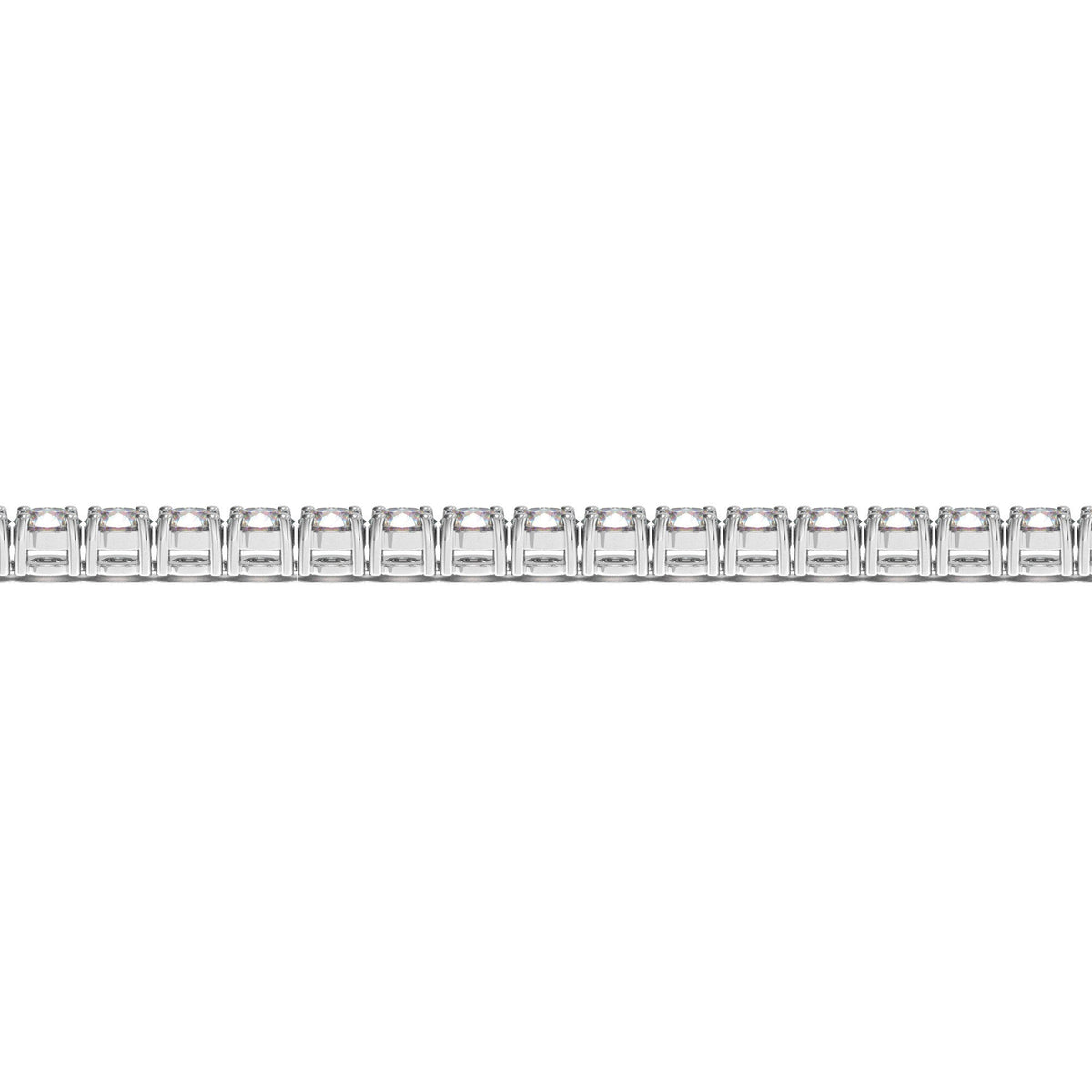 14K White Gold Lab Grown Diamond Tennis Bracelet