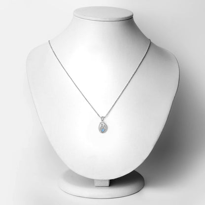 Sterling Silver Swiss Blue Topaz Heart Pendant