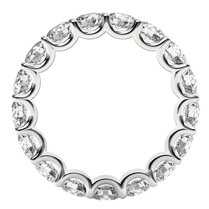 14K White Gold 3 cttw Lab Grown Diamond Eternity Ring
