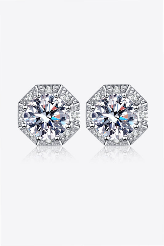 2 Carat Moissanite Stud Earrings - Undeniably LUXE