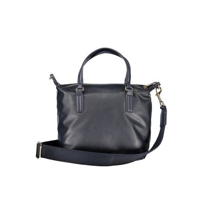 Blu Polyester Women Handbag