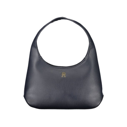 Blu Polyurethane Women Handbag