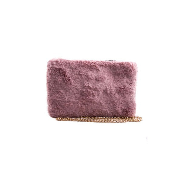 Chic Faux Fur Evening Clutch Bag - Undeniably LUXE