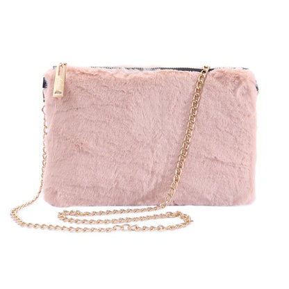 Chic Faux Fur Evening Clutch Bag - Undeniably LUXE