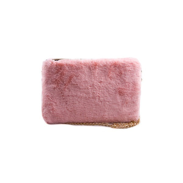 Chic Faux Fur Evening Clutch Bag - Undeniably LUXE