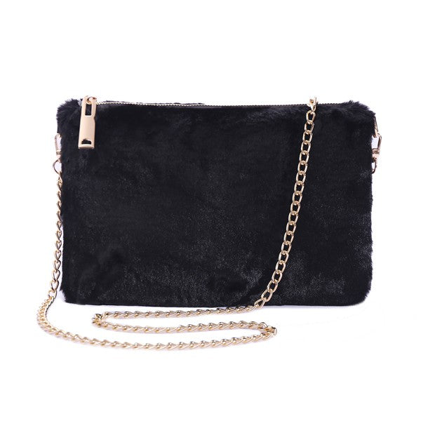 Chic Faux Fur Evening Clutch Bag - Undeniably LUXE