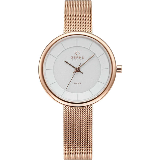 Obaku Lys Rose Gold-Tone Stainless Steel Watch