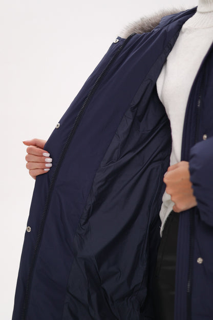 Silver Fox Down Fill Coat