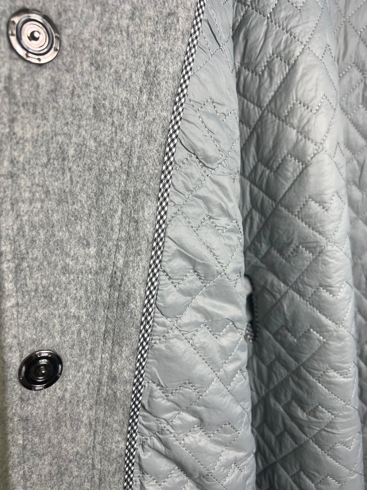 Scandinavian Mink Fur Virgin Wool Coat
