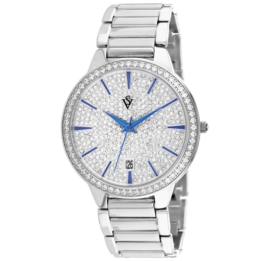 Christian Van Sant Alessia Silver Stainless Steel Watch